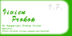 vivien prokop business card